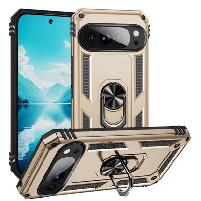 Shockproof TPU + PC Phone Case with Holder, For Google Pixel 11 Pro XL, For Google Pixel 11 / Pixel 11 Pro, For Google Pixel 10a, For Google Pixel 10 Pro XL, For Google Pixel 10 Pro, For Google Pixel 10, For Google Pixel 9a, For Google Pixel 9 Pro XL  ...