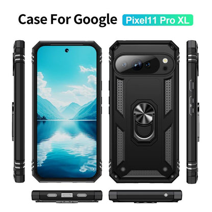 Shockproof TPU + PC Phone Case with Holder, For Google Pixel 11 Pro XL, For Google Pixel 11 / Pixel 11 Pro, For Google Pixel 10a, For Google Pixel 10 Pro XL, For Google Pixel 10 Pro, For Google Pixel 10, For Google Pixel 9a, For Google Pixel 9 Pro XL  ...