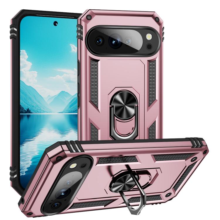 Shockproof TPU + PC Phone Case with Holder, For Google Pixel 11 Pro XL, For Google Pixel 11 / Pixel 11 Pro, For Google Pixel 10a, For Google Pixel 10 Pro XL, For Google Pixel 10 Pro, For Google Pixel 10, For Google Pixel 9a, For Google Pixel 9 Pro XL  ...