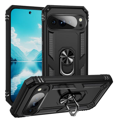 Shockproof TPU + PC Phone Case with Holder, For Google Pixel 11 Pro XL, For Google Pixel 11 / Pixel 11 Pro, For Google Pixel 10a, For Google Pixel 10 Pro XL, For Google Pixel 10 Pro, For Google Pixel 10, For Google Pixel 9a, For Google Pixel 9 Pro XL  ...
