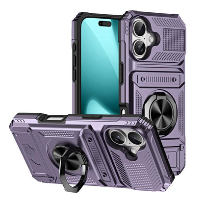TPU+PC Shockproof Card Phone Case with Metal Ring Holder, For iPhone 18 Pro / 17 Pro, For iPhone 18 Pro Max / 17 Pro Max, For iPhone 17, For iPhone 17 Air, For iPhone 16 Pro Max, For iPhone 16 Pro, For iPhone 16 Plus, For iPhone 16, For iPhone 15 Pro M...