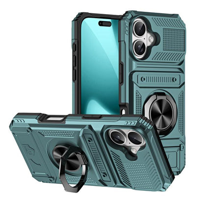 TPU+PC Shockproof Card Phone Case with Metal Ring Holder, For iPhone 18 Pro / 17 Pro, For iPhone 18 Pro Max / 17 Pro Max, For iPhone 17, For iPhone 17 Air, For iPhone 16 Pro Max, For iPhone 16 Pro, For iPhone 16 Plus, For iPhone 16, For iPhone 15 Pro M...