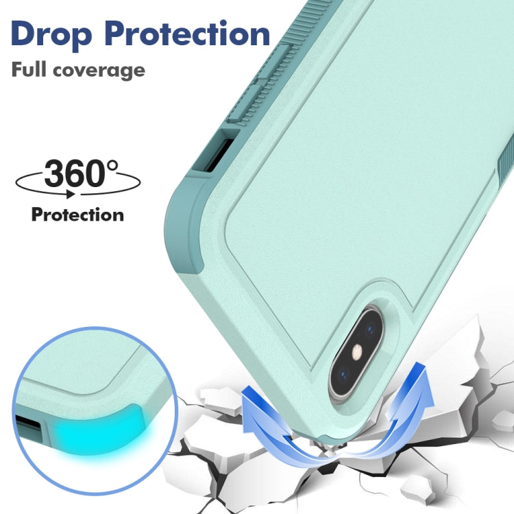 Coque 2 en 1 PC + TPU pour iPhone XS Max, iPhone 8 Plus / 7 Plus / 6 Plus