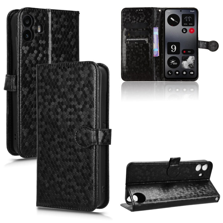 Honeycomb Dot Texture Leather Phone Case, For Nothing Phone 4a Pro, For Nothing Phone 4a, For Nothing Phone 3a Lite, For Nothing Phone 3, For Nothing Phone 3a, For Nothing Phone 3a Pro, For Nothing CMF Phone 1, For Nothing Phone 2a
