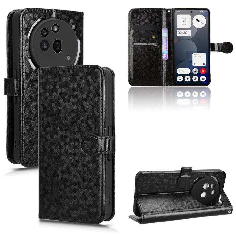 Honeycomb Dot Texture Leather Phone Case, For Nothing Phone 4a Pro, For Nothing Phone 4a, For Nothing Phone 3a Lite, For Nothing Phone 3, For Nothing Phone 3a, For Nothing Phone 3a Pro, For Nothing CMF Phone 1, For Nothing Phone 2a