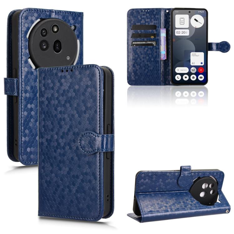 Honeycomb Dot Texture Leather Phone Case, For Nothing Phone 4a Pro, For Nothing Phone 4a, For Nothing Phone 3a Lite, For Nothing Phone 3, For Nothing Phone 3a, For Nothing Phone 3a Pro, For Nothing CMF Phone 1, For Nothing Phone 2a