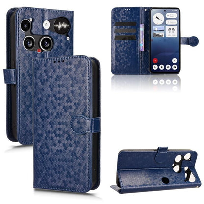 Honeycomb Dot Texture Leather Phone Case, For Nothing Phone 4a Pro, For Nothing Phone 4a, For Nothing Phone 3a Lite, For Nothing Phone 3, For Nothing Phone 3a, For Nothing Phone 3a Pro, For Nothing CMF Phone 1, For Nothing Phone 2a