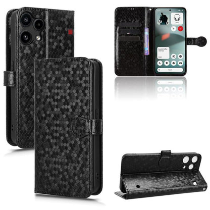 Honeycomb Dot Texture Leather Phone Case, For Nothing Phone 4a Pro, For Nothing Phone 4a, For Nothing Phone 3a Lite, For Nothing Phone 3, For Nothing Phone 3a, For Nothing Phone 3a Pro, For Nothing CMF Phone 1, For Nothing Phone 2a