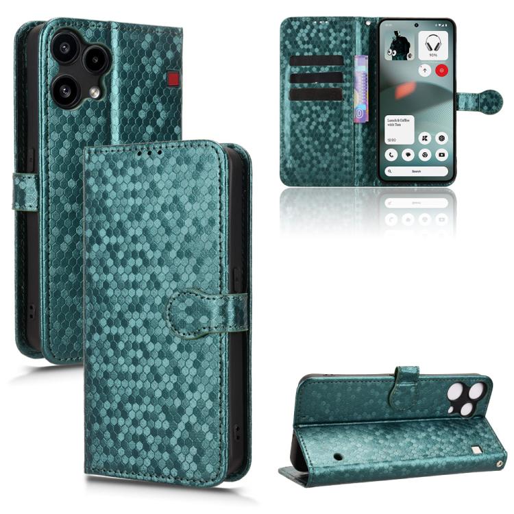 Honeycomb Dot Texture Leather Phone Case, For Nothing Phone 4a Pro, For Nothing Phone 4a, For Nothing Phone 3a Lite, For Nothing Phone 3, For Nothing Phone 3a, For Nothing Phone 3a Pro, For Nothing CMF Phone 1, For Nothing Phone 2a