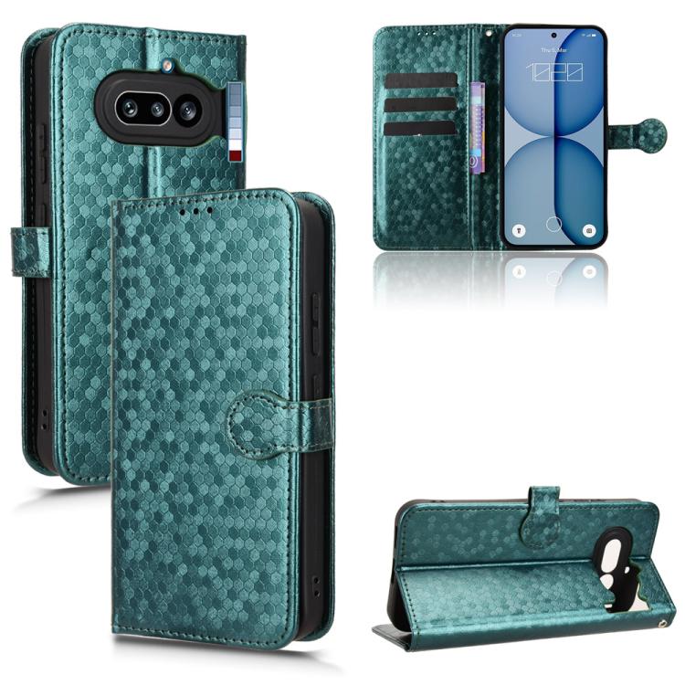 Honeycomb Dot Texture Leather Phone Case, For Nothing Phone 4a Pro, For Nothing Phone 4a, For Nothing Phone 3a Lite, For Nothing Phone 3, For Nothing Phone 3a, For Nothing Phone 3a Pro, For Nothing CMF Phone 1, For Nothing Phone 2a