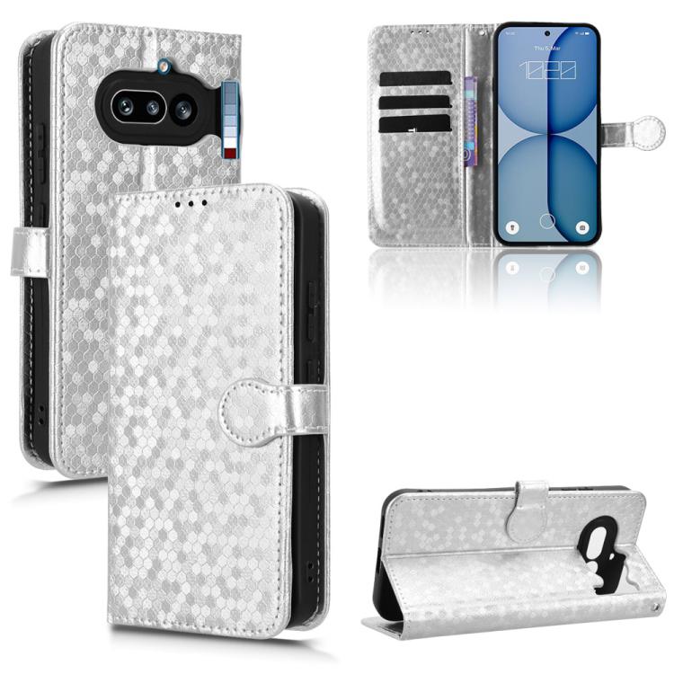 Honeycomb Dot Texture Leather Phone Case, For Nothing Phone 4a Pro, For Nothing Phone 4a, For Nothing Phone 3a Lite, For Nothing Phone 3, For Nothing Phone 3a, For Nothing Phone 3a Pro, For Nothing CMF Phone 1, For Nothing Phone 2a