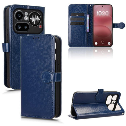 Honeycomb Dot Texture Leather Phone Case, For Nothing Phone 4a Pro, For Nothing Phone 4a, For Nothing Phone 3a Lite, For Nothing Phone 3, For Nothing Phone 3a, For Nothing Phone 3a Pro, For Nothing CMF Phone 1, For Nothing Phone 2a