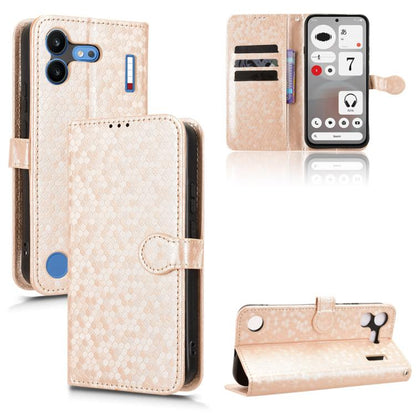 Honeycomb Dot Texture Leather Phone Case, For Nothing Phone 4b 5G, For Nothing Phone 4a Pro, For Nothing Phone 4a, For Nothing Phone 3a Lite, For Nothing Phone 3, For Nothing Phone 3a, For Nothing Phone 3a Pro, For Nothing CMF Phone 1                  ...