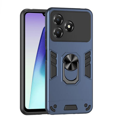 Shockproof Metal Ring Holder Phone Case, For ZTE Blade A76 4G, For ZTE Blade A76 5G, For ZTE Blade A36 4G, For ZTE Blade A56 4G, For ZTE Blade V70 Vita, For ZTE Blade A75 4G, For ZTE Blade A35 / A55, For ZTE Axon 60 Lite, For ZTE Axon 60 4G            ...