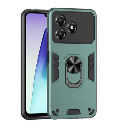 Shockproof Metal Ring Holder Phone Case, For ZTE Blade A76 4G, For ZTE Blade A76 5G, For ZTE Blade A36 4G, For ZTE Blade A56 4G, For ZTE Blade V70 Vita, For ZTE Blade A75 4G, For ZTE Blade A35 / A55, For ZTE Axon 60 Lite, For ZTE Axon 60 4G            ...
