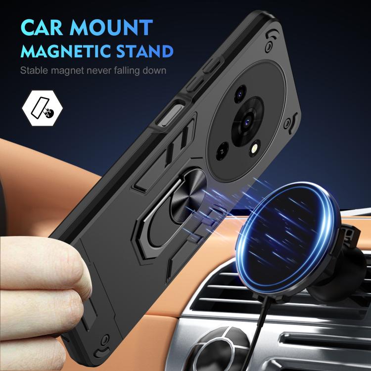 Shockproof Metal Ring Holder Phone Case, For ZTE Blade A76 4G, For ZTE Blade A76 5G, For ZTE Blade A36 4G, For ZTE Blade A56 4G, For ZTE Blade V70 Vita, For ZTE Blade A75 4G, For ZTE Blade A35 / A55, For ZTE Axon 60 Lite, For ZTE Axon 60 4G            ...