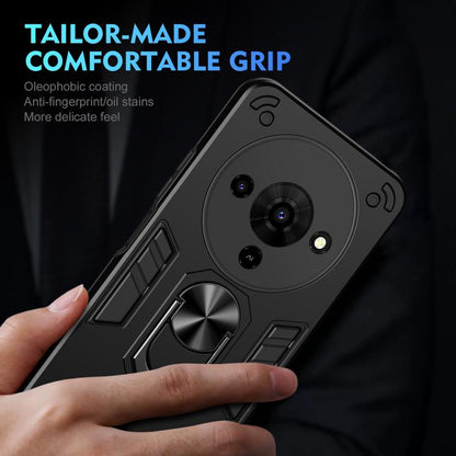 Shockproof Metal Ring Holder Phone Case, For ZTE Blade A76 4G, For ZTE Blade A76 5G, For ZTE Blade A36 4G, For ZTE Blade A56 4G, For ZTE Blade V70 Vita, For ZTE Blade A75 4G, For ZTE Blade A35 / A55, For ZTE Axon 60 Lite, For ZTE Axon 60 4G            ...