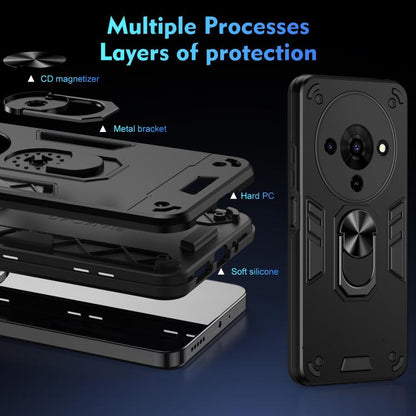 Shockproof Metal Ring Holder Phone Case, For ZTE Blade A76 4G, For ZTE Blade A76 5G, For ZTE Blade A36 4G, For ZTE Blade A56 4G, For ZTE Blade V70 Vita, For ZTE Blade A75 4G, For ZTE Blade A35 / A55, For ZTE Axon 60 Lite, For ZTE Axon 60 4G            ...
