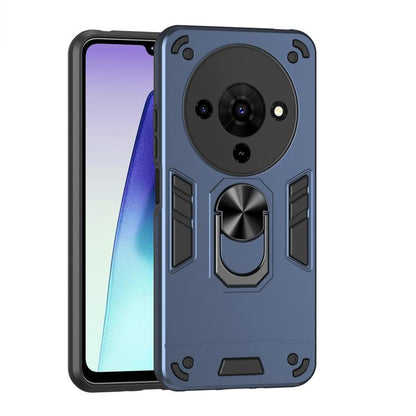 Shockproof Metal Ring Holder Phone Case, For ZTE Blade A76 4G, For ZTE Blade A76 5G, For ZTE Blade A36 4G, For ZTE Blade A56 4G, For ZTE Blade V70 Vita, For ZTE Blade A75 4G, For ZTE Blade A35 / A55, For ZTE Axon 60 Lite, For ZTE Axon 60 4G            ...