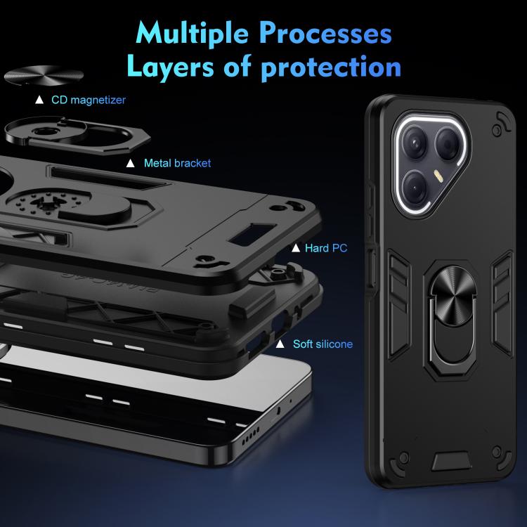 Shockproof Metal Ring Holder Phone Case