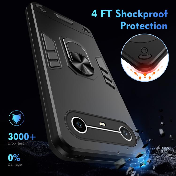 Shockproof Metal Ring Holder Phone Case, For Tecno Pova Slim 5G / Spark Slim 4G, For Tecno Pova 7 5G, For Tecno Pova 7 Ultra 5G, For Tecno Pova 7 4G, For Tecno Camon 40 Pro 4G, For Tecno Camon 40, For Tecno Camon 40 Pro 5G, For Tecno Camon 30S / 30S Pr...
