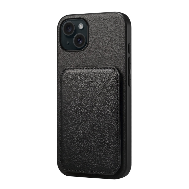 D04 Calf Texture Dual Card Slot Holder Phone Case