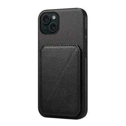 D04 Calf Texture Dual Card Slot Holder Phone Case