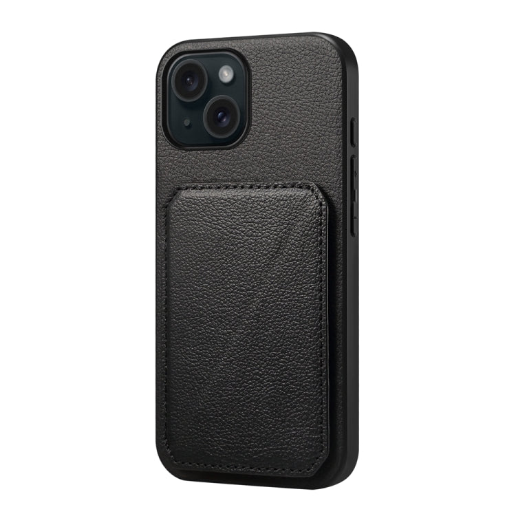D04 Calf Texture Dual Card Slot Holder Phone Case