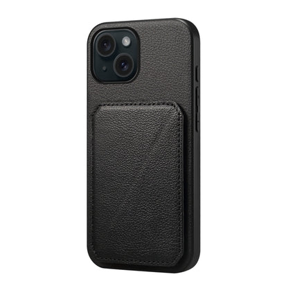 D04 Calf Texture Dual Card Slot Holder Phone Case