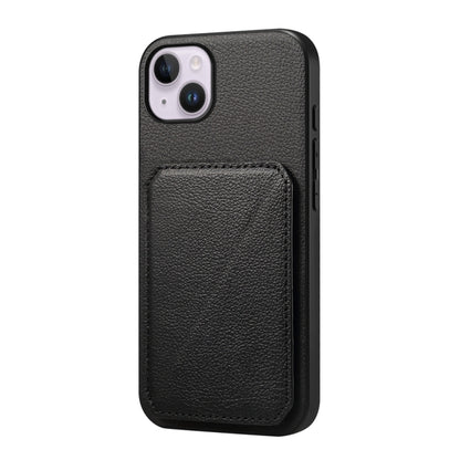 D04 Calf Texture Dual Card Slot Holder Phone Case