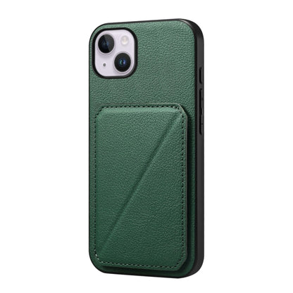 D04 Calf Texture Dual Card Slot Holder Phone Case