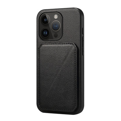 D04 Calf Texture Dual Card Slot Holder Phone Case