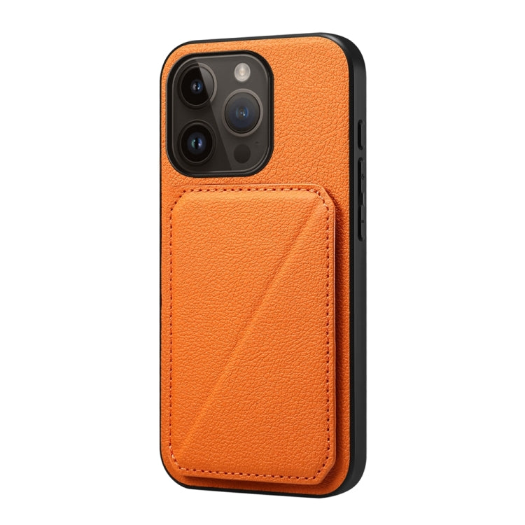 D04 Calf Texture Dual Card Slot Holder Phone Case