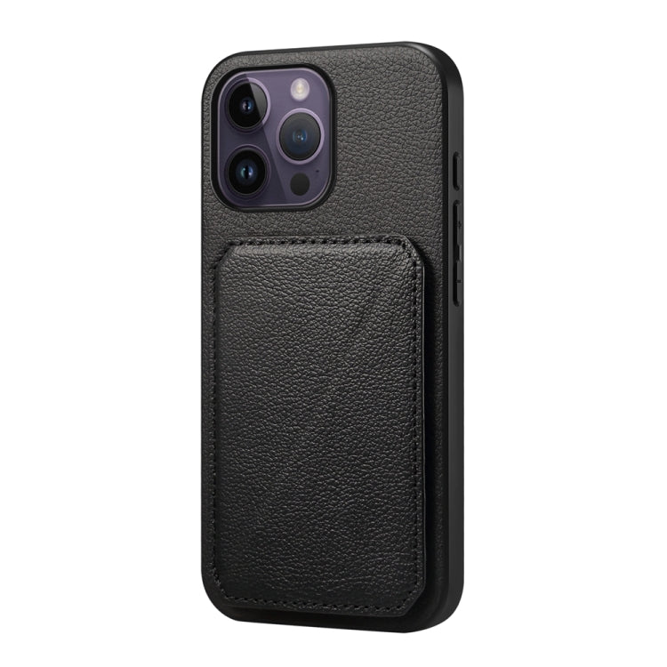 D04 Calf Texture Dual Card Slot Holder Phone Case