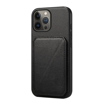 D04 Calf Texture Dual Card Slot Holder Phone Case