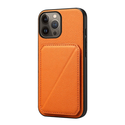 D04 Calf Texture Dual Card Slot Holder Phone Case