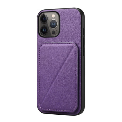 D04 Calf Texture Dual Card Slot Holder Phone Case