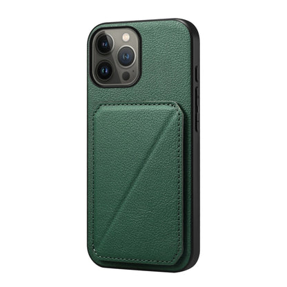 D04 Calf Texture Dual Card Slot Holder Phone Case