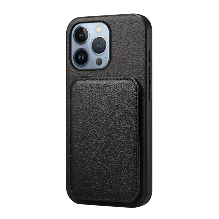 D04 Calf Texture Dual Card Slot Holder Phone Case