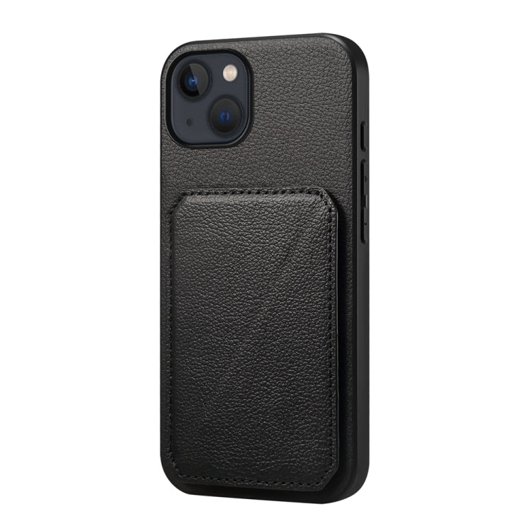 D04 Calf Texture Dual Card Slot Holder Phone Case