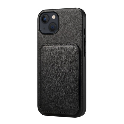 D04 Calf Texture Dual Card Slot Holder Phone Case