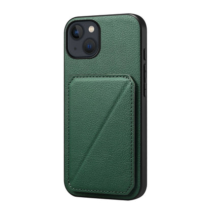 D04 Calf Texture Dual Card Slot Holder Phone Case