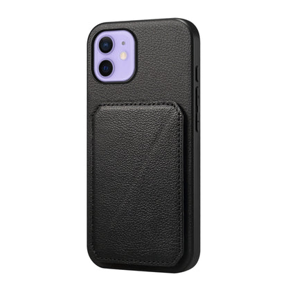 D04 Calf Texture Dual Card Slot Holder Phone Case
