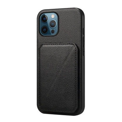 D04 Calf Texture Dual Card Slot Holder Phone Case