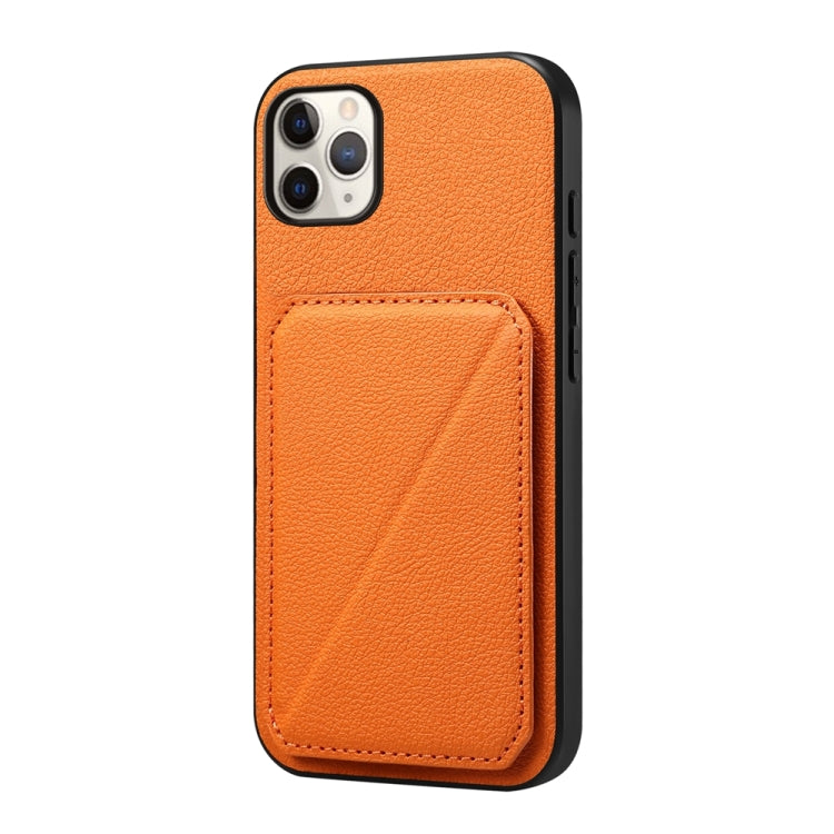 D04 Calf Texture Dual Card Slot Holder Phone Case