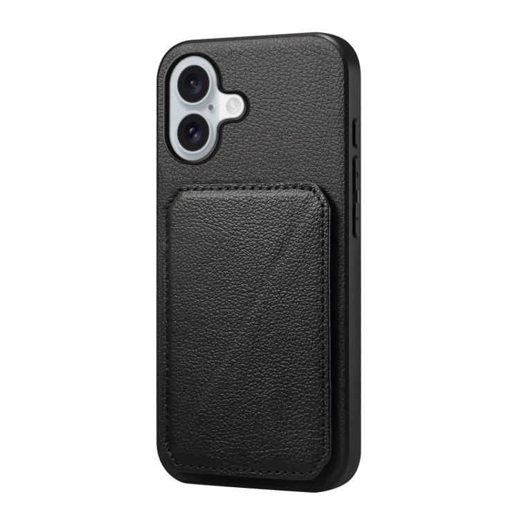 D04 Calf Texture Dual Card Slot Holder Phone Case