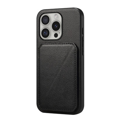 D04 Calf Texture Dual Card Slot Holder Phone Case