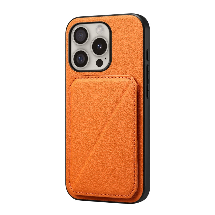 D04 Calf Texture Dual Card Slot Holder Phone Case