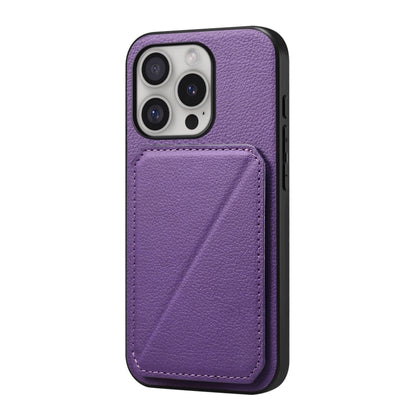D04 Calf Texture Dual Card Slot Holder Phone Case