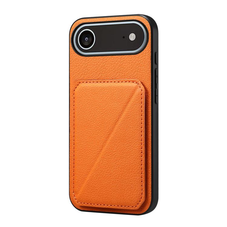 D04 Calf Texture Dual Card Slot Holder Phone Case